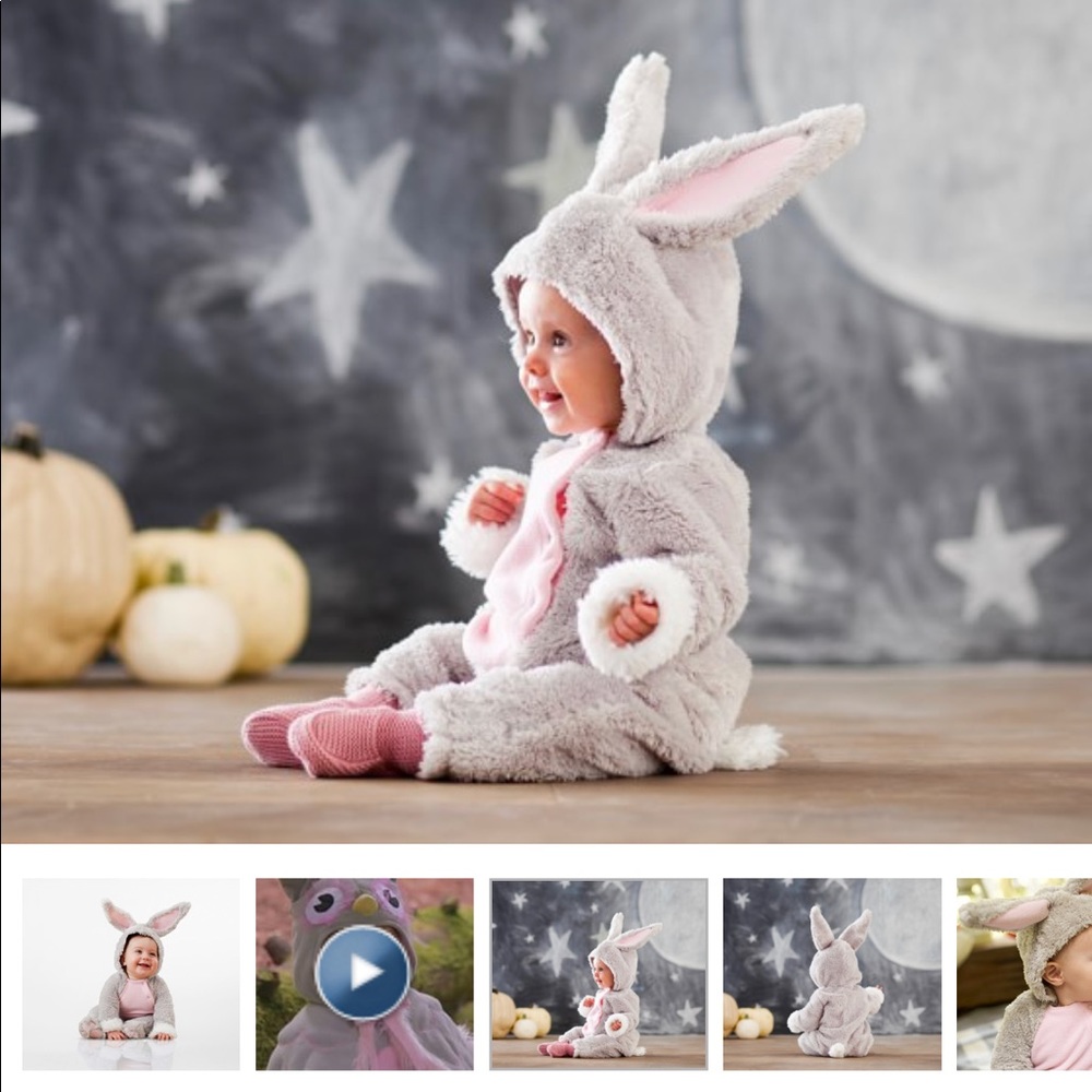 Pottery barn baby bunny costume